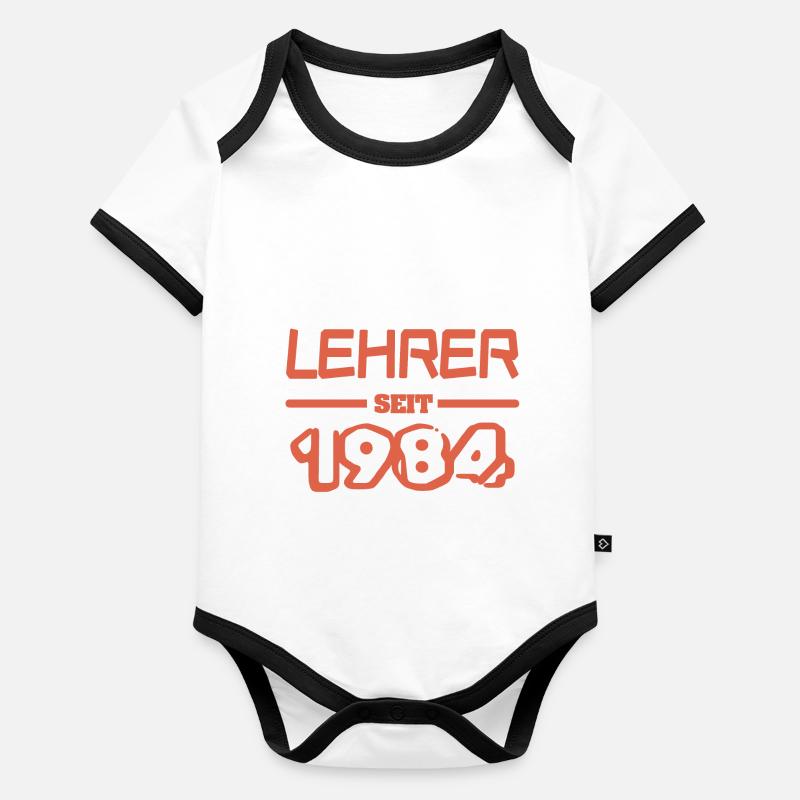 1984 Baby Bio-Kurzarm-Kontrastbody