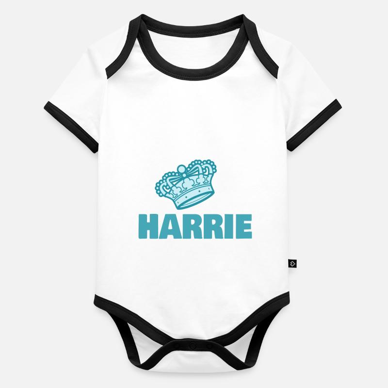 Vorname Harrie Baby Bio-Kurzarm-Kontrastbody