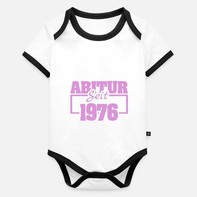 1976 Body Bébé bio contrasté manches courtes