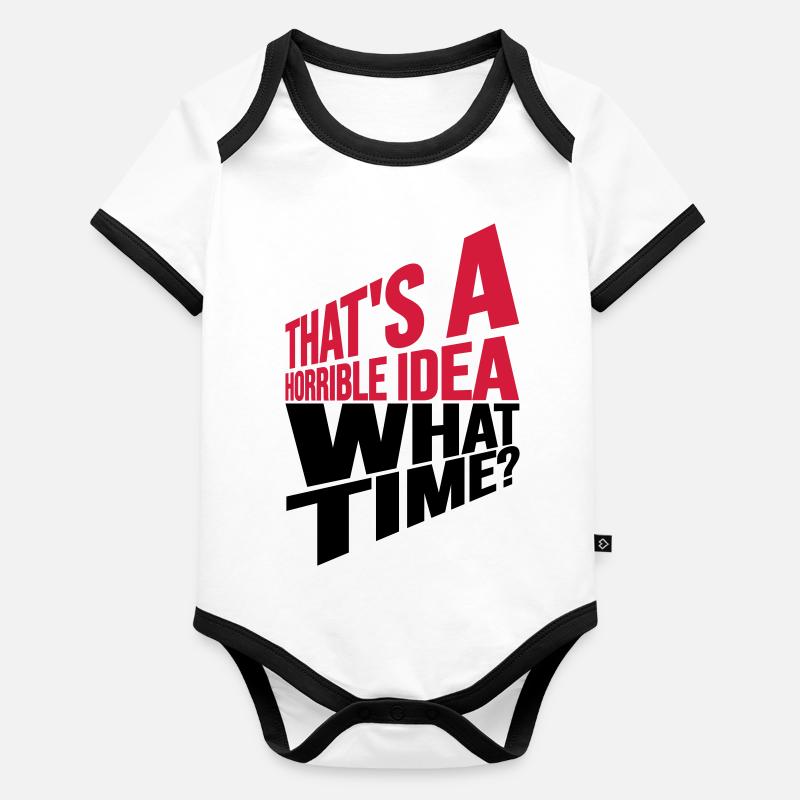 C’est une idée horrible Body Bébé bio contrasté manches courtes