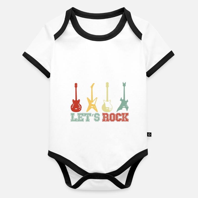 Guitares électriques rock Body Bébé bio contrasté manches courtes