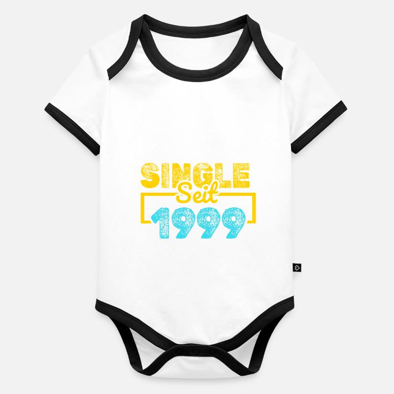 1999 Body Bébé bio contrasté manches courtes