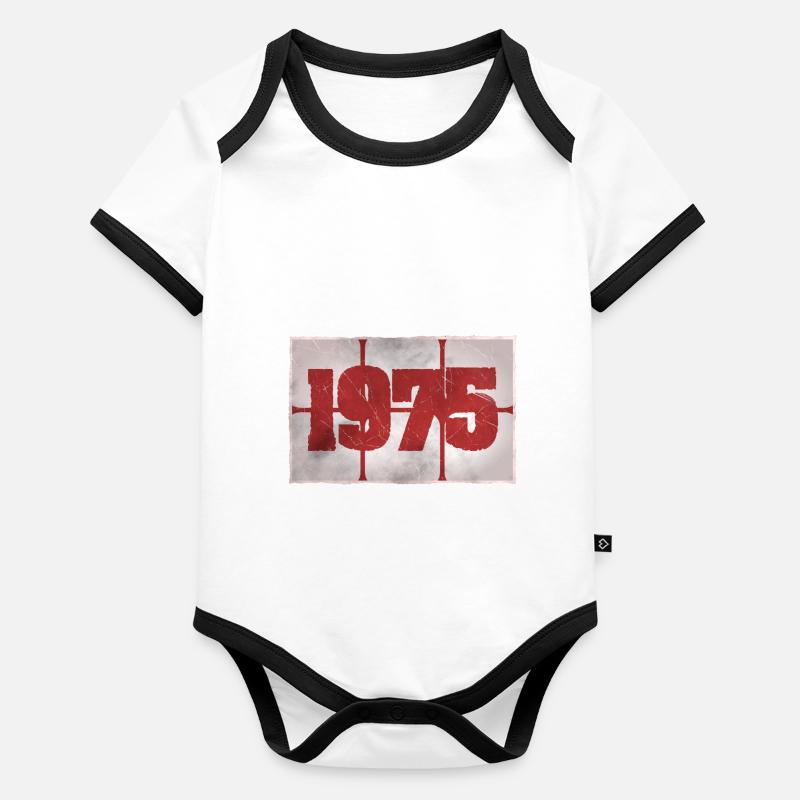 1975 Body Bébé bio contrasté manches courtes