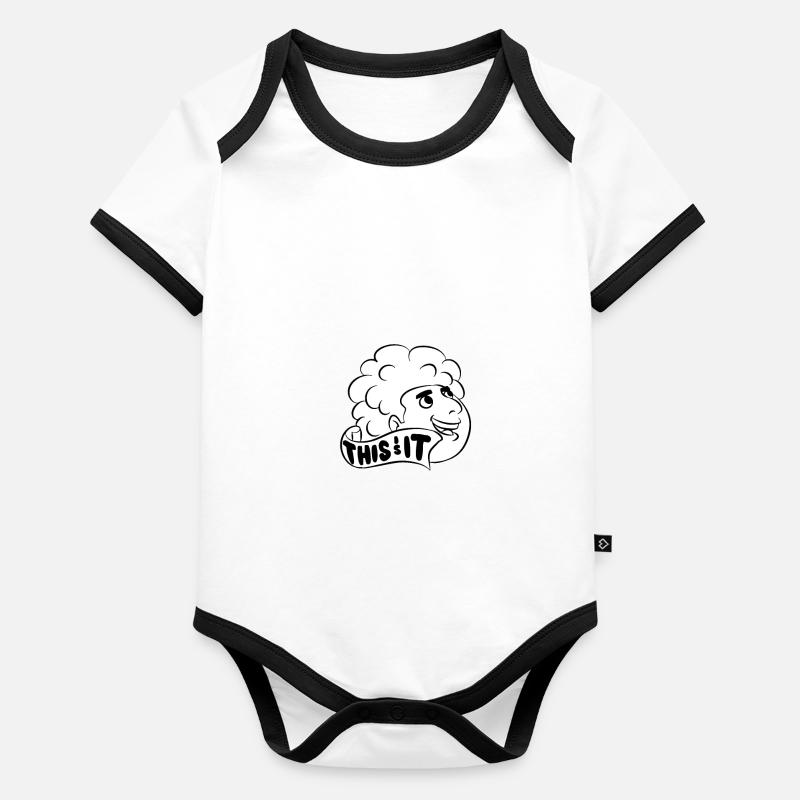 This Is It Baby Bio-Kurzarm-Kontrastbody