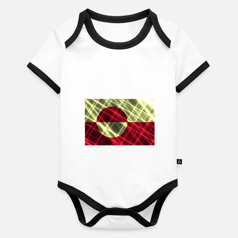 Grönland Baby Bio-Kurzarm-Kontrastbody
