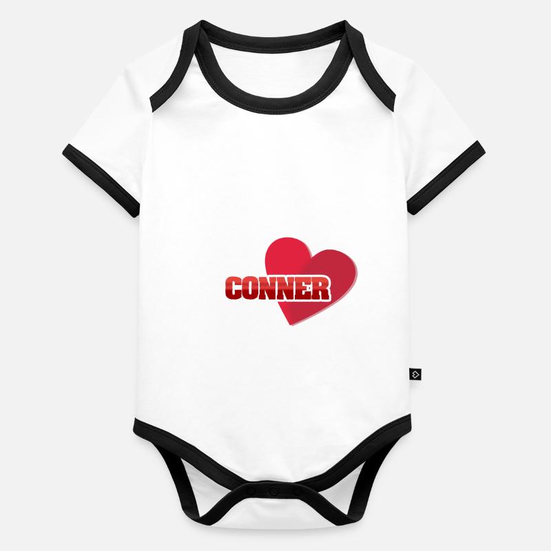 Cadeau pour Conner Body Bébé bio contrasté manches courtes