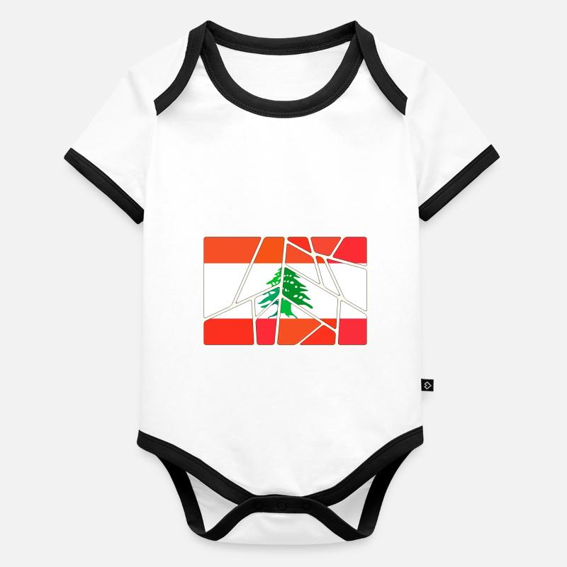 Don pour le Liban Body Bébé bio contrasté manches courtes