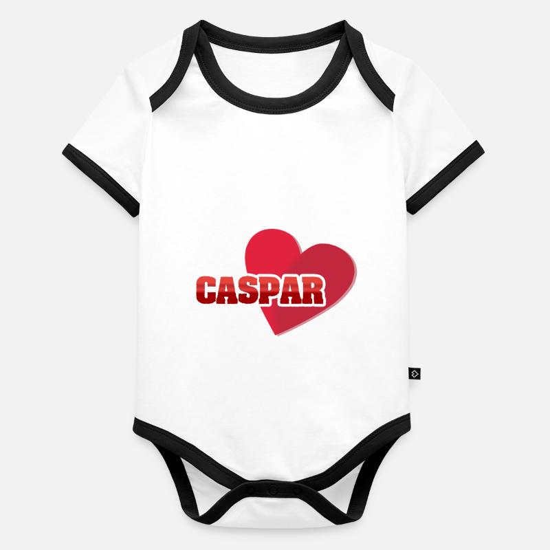 Caspar as a first name Organic Baby Contrasting Bodysuit