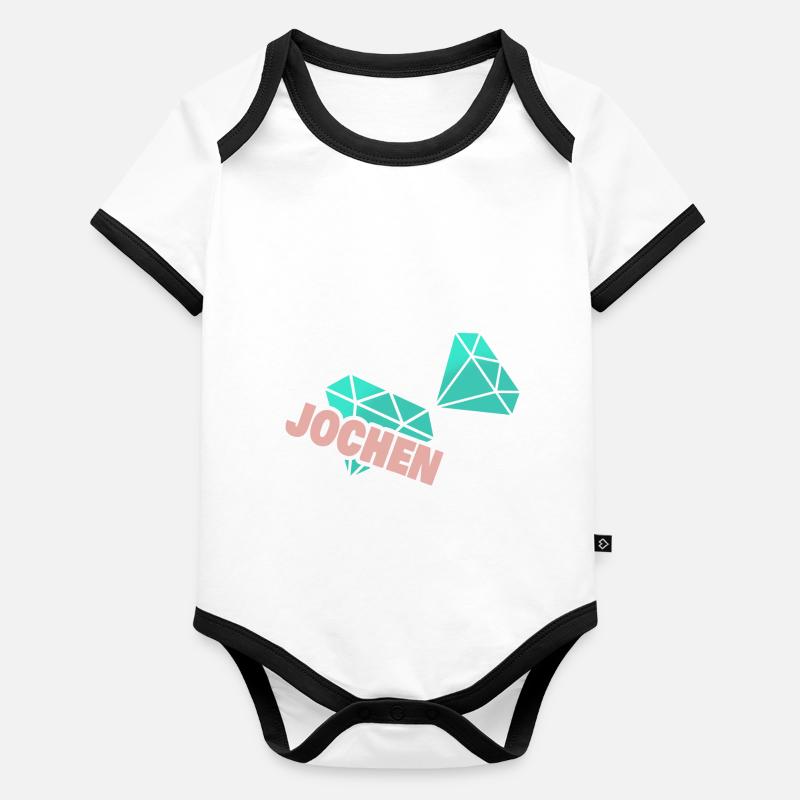 Jochen as a dad Organic Baby Contrasting Bodysuit