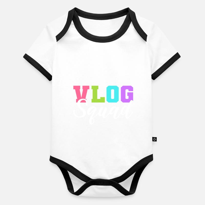 Vlog-Kader Videograf Gift Baby Bio-Kurzarm-Kontrastbody