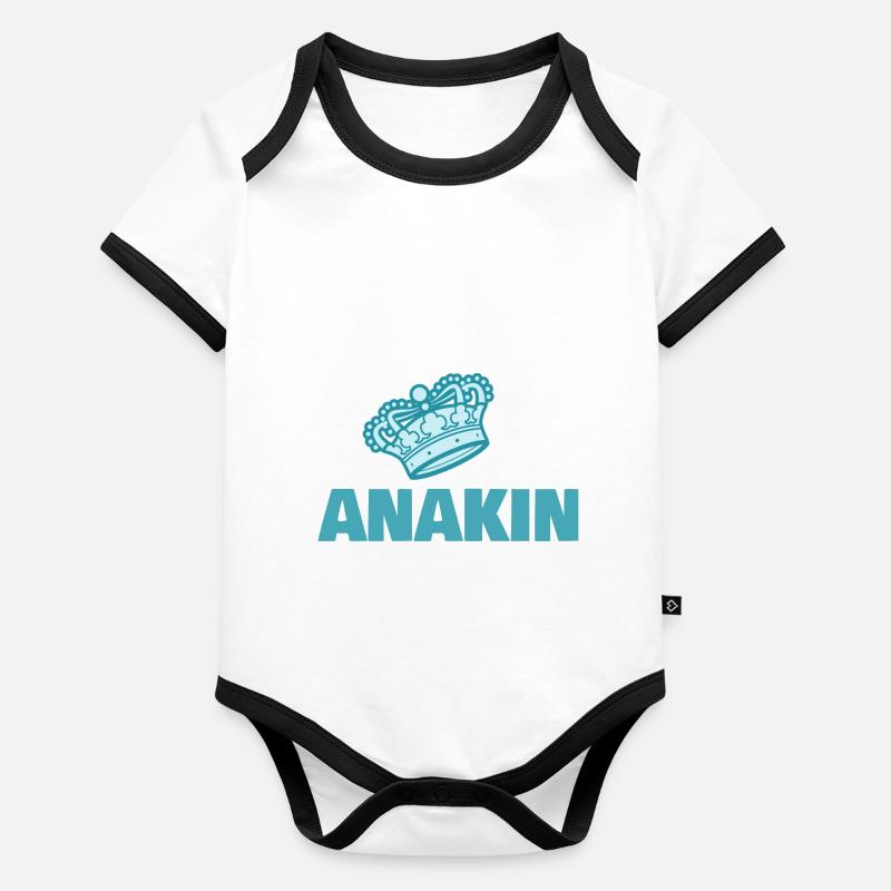 Anakin comme prénom Body Bébé bio contrasté manches courtes