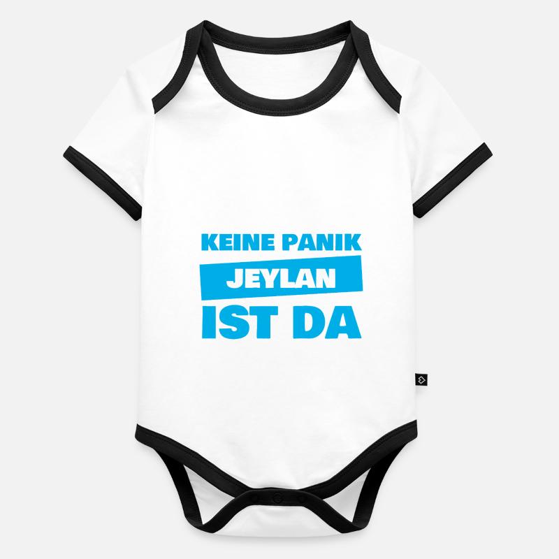 Cadeau pour Jeylan Body Bébé bio contrasté manches courtes