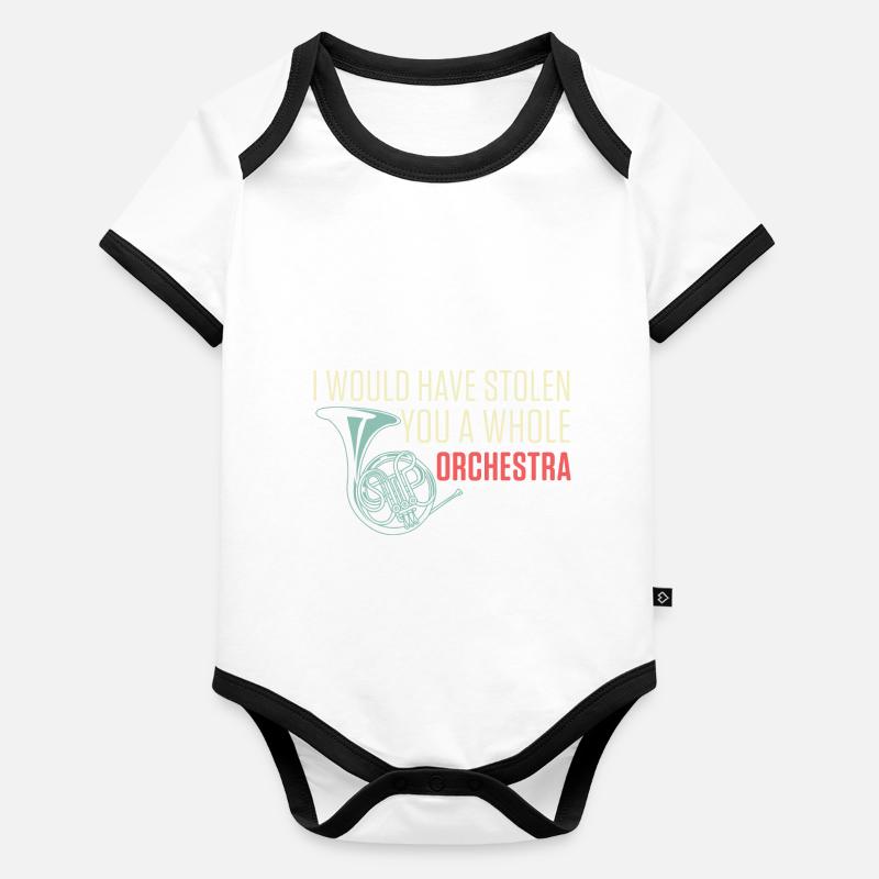 Whole Orchestra Maestro Gift Organic Baby Contrasting Bodysuit