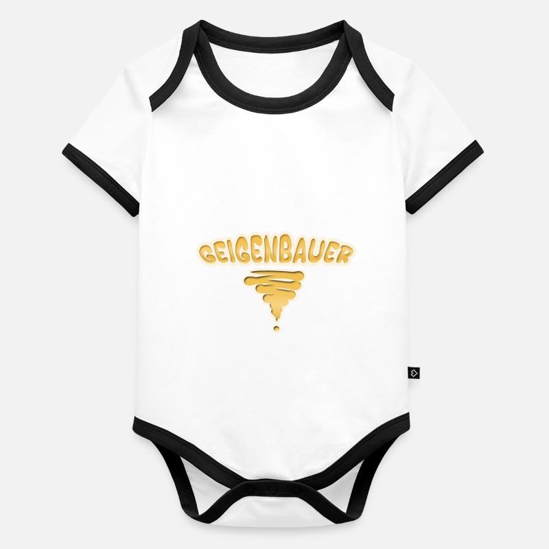 Gift for violin makers Organic Baby Contrasting Bodysuit