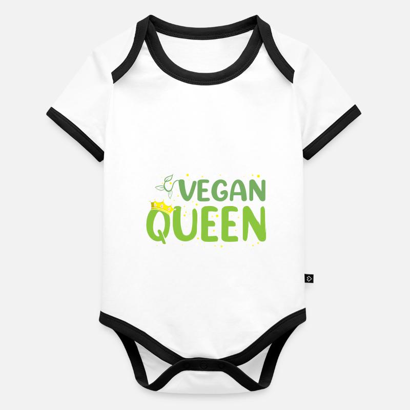 Veganism Vegetable Veggies Organic Baby Contrasting Bodysuit