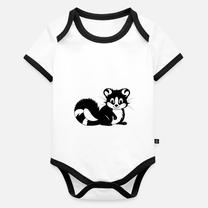 Skunk Organic Baby Contrasting Bodysuit