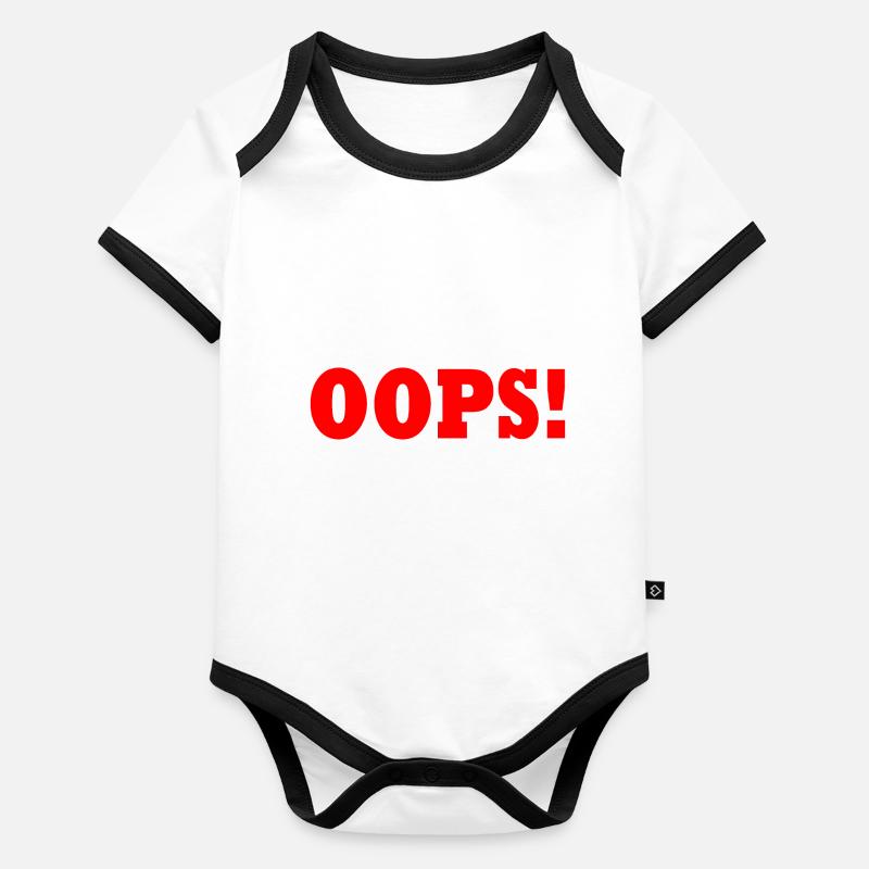 Oops Baby Bio-Kurzarm-Kontrastbody