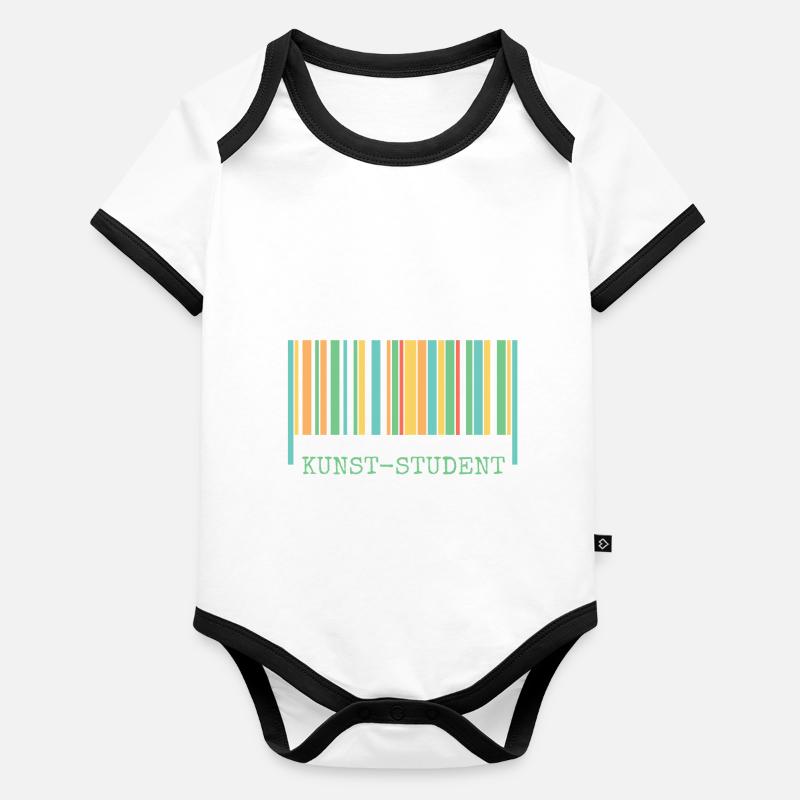 Art student as art Organic Baby Contrasting Bodysuit