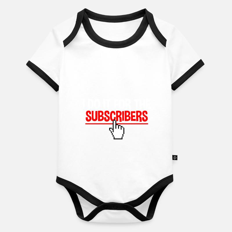 Je le fais pour les abonnés 2 Body Bébé bio contrasté manches courtes