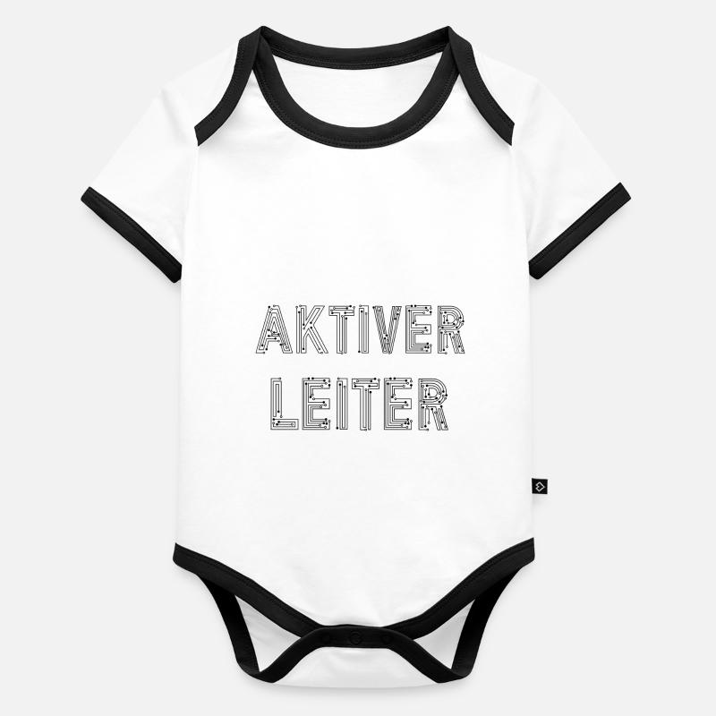 Aktiver Leiter Schaltplan Elektronik Elektrik Baby Bio-Kurzarm-Kontrastbody