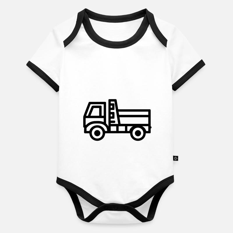 Truck Organic Baby Contrasting Bodysuit
