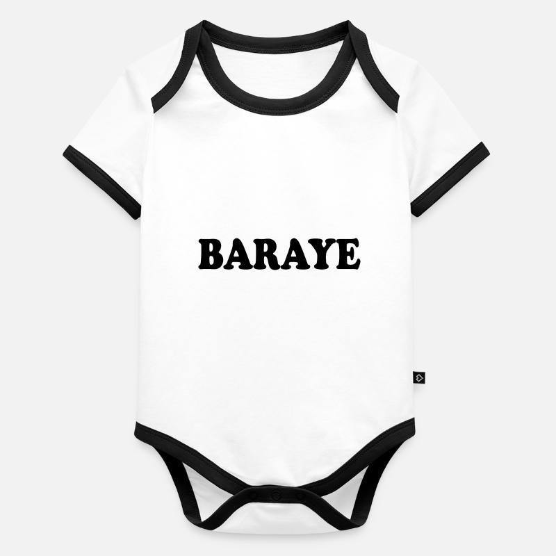 baraye Body Bébé bio contrasté manches courtes