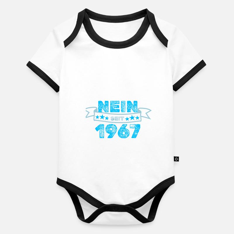 No 1967 Organic Baby Contrasting Bodysuit