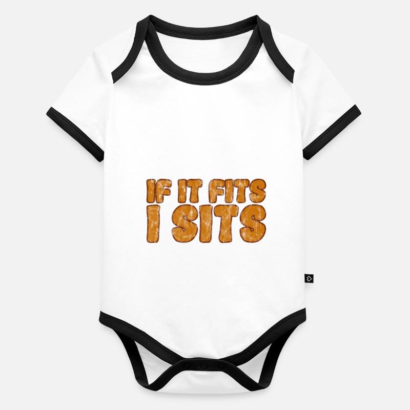 Si ça convient I Sits 3 Body Bébé bio contrasté manches courtes