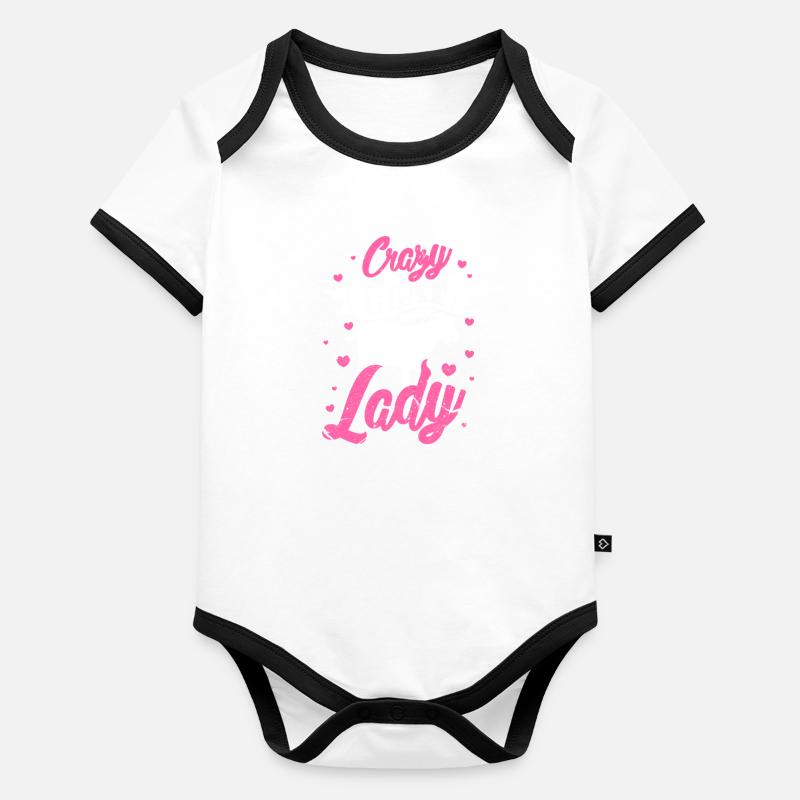 Ziege Baby Bio-Kurzarm-Kontrastbody