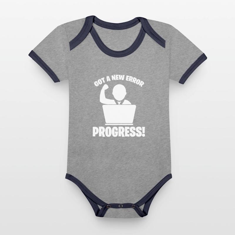 Software developer programmer software Organic Baby Contrasting Bodysuit