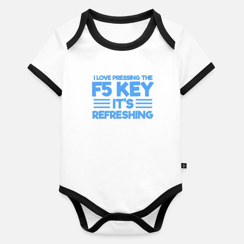 Baby Bio-Kurzarm-Kontrastbody