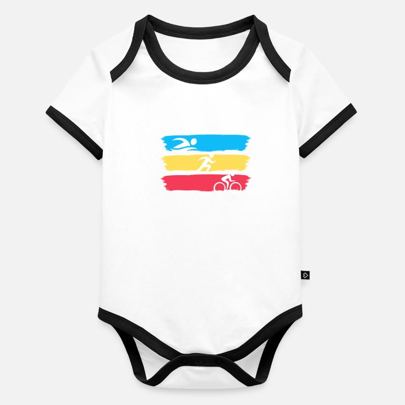 Triathlon Organic Baby Contrasting Bodysuit