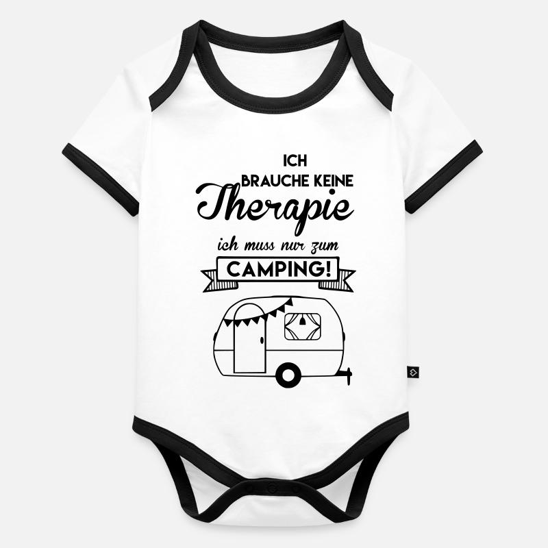 Thérapie de camping Body Bébé bio contrasté manches courtes