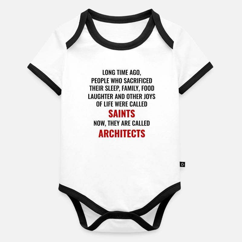Architecte Architecte Étudiant Architecte Drôle Body Bébé bio contrasté manches courtes