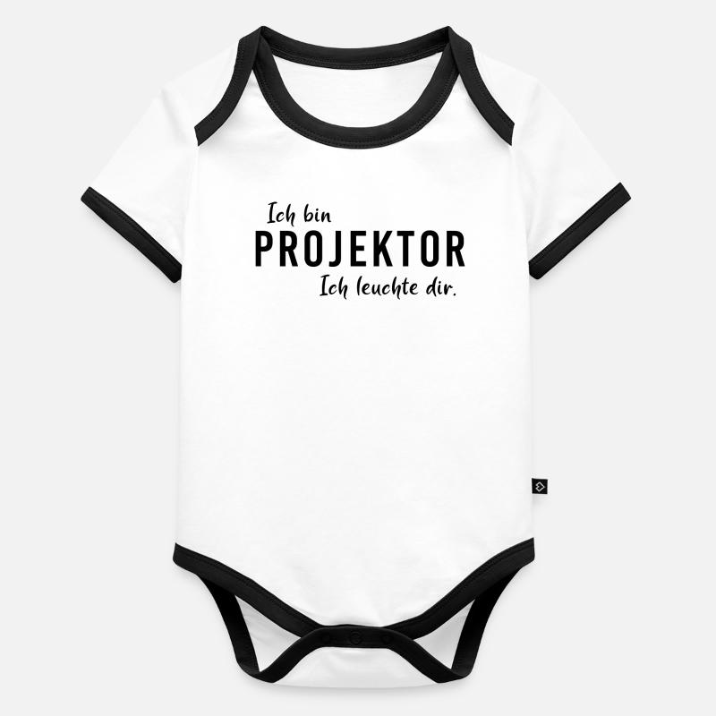 Human Design Projektor Ich leuchte dir shirt Baby Bio-Kurzarm-Kontrastbody