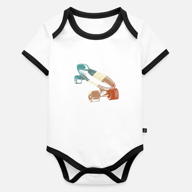 Longboard Organic Baby Contrasting Bodysuit
