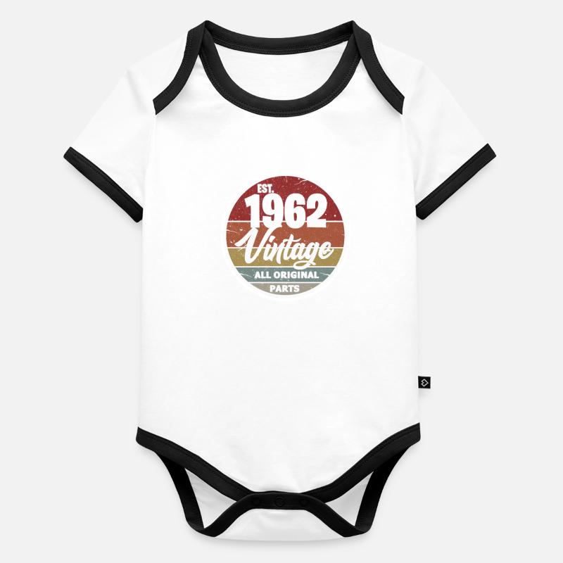 1962 Baby Bio-Kurzarm-Kontrastbody