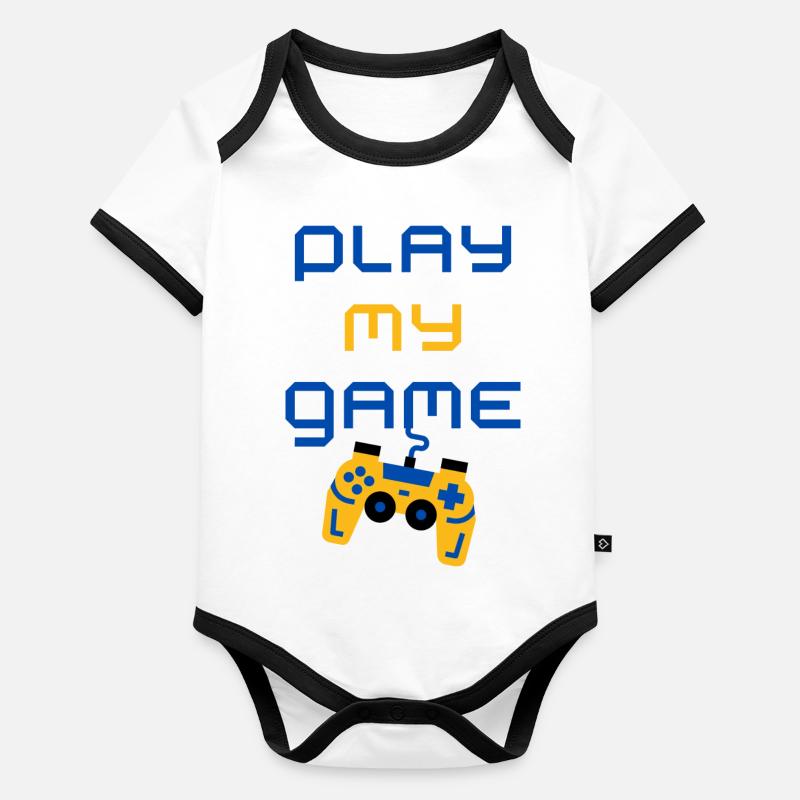 Gaming Baby Bio-Kurzarm-Kontrastbody