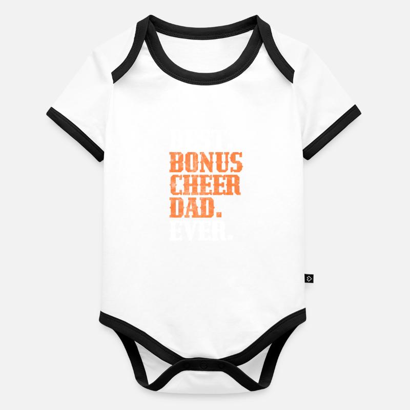 Beau-père Body Bébé bio contrasté manches courtes