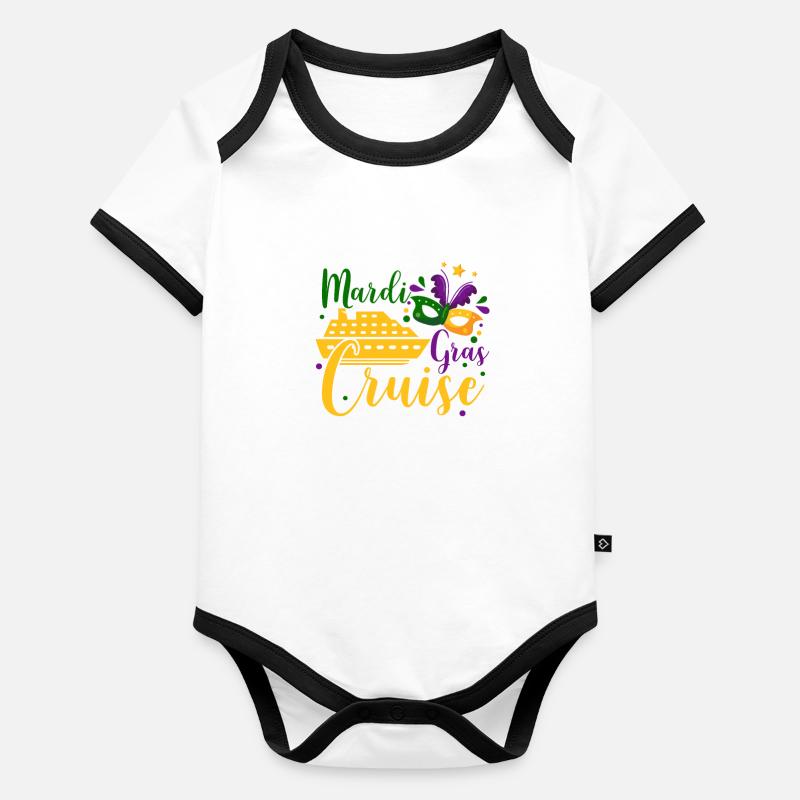 Cruise Mardi Gras Organic Baby Contrasting Bodysuit