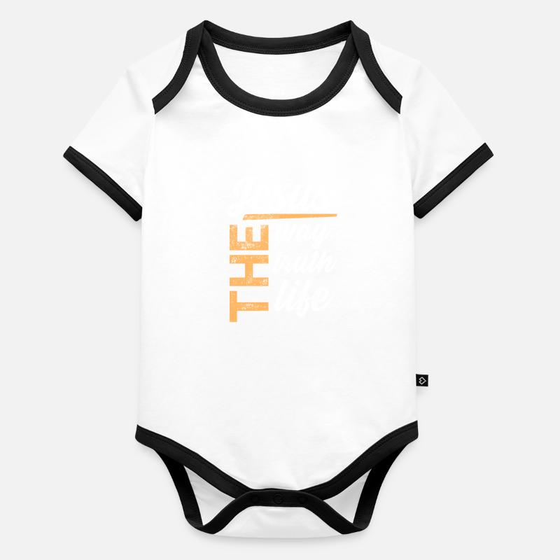 Bibel Baby Bio-Kurzarm-Kontrastbody