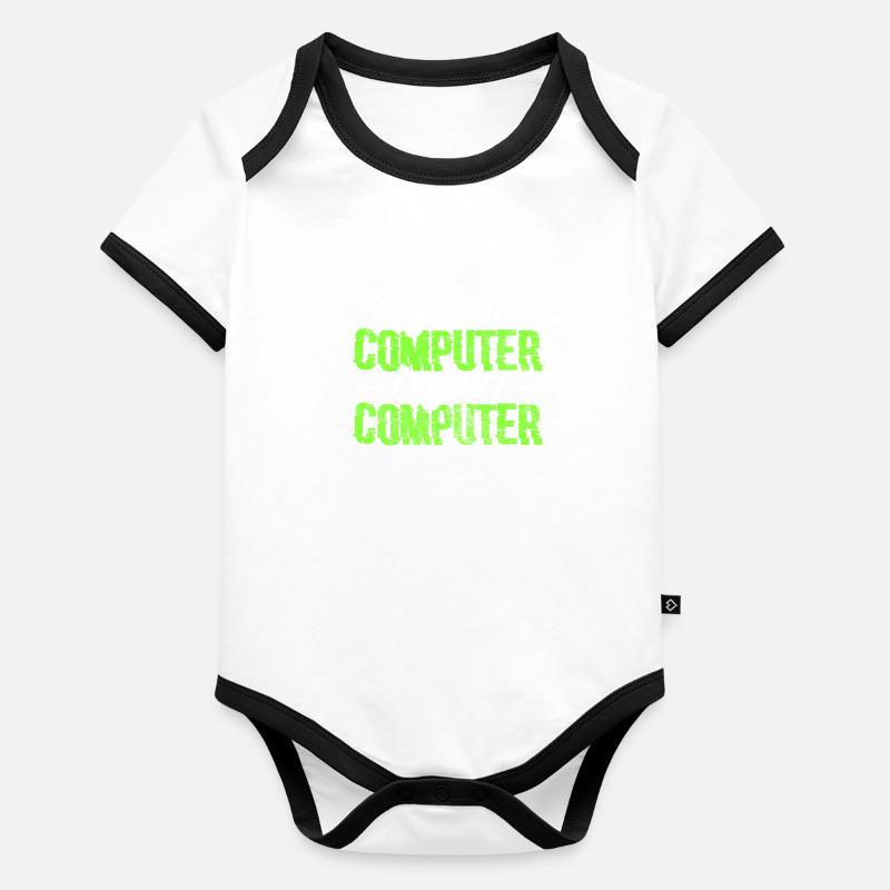 Hacker Body Bébé bio contrasté manches courtes