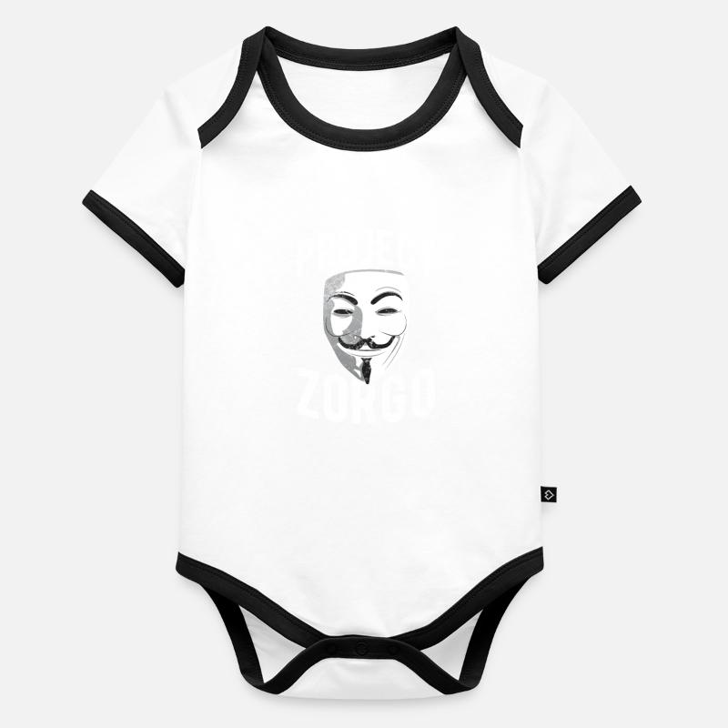 Hacker Body Bébé bio contrasté manches courtes