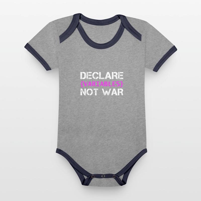 Hacker Coder Computerfreak Nerd Hacking Geschenk Baby Bio-Kurzarm-Kontrastbody