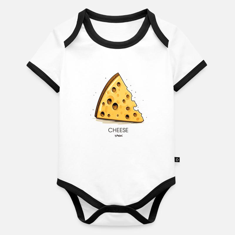 Fromage simple Body Bébé bio contrasté manches courtes