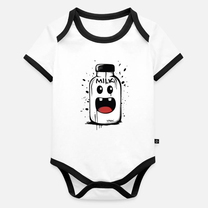 Happy Milk Organic Baby Contrasting Bodysuit