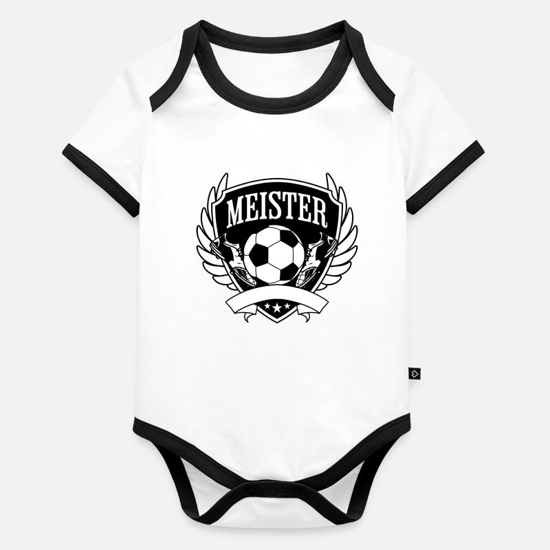 Meister Baby Bio-Kurzarm-Kontrastbody