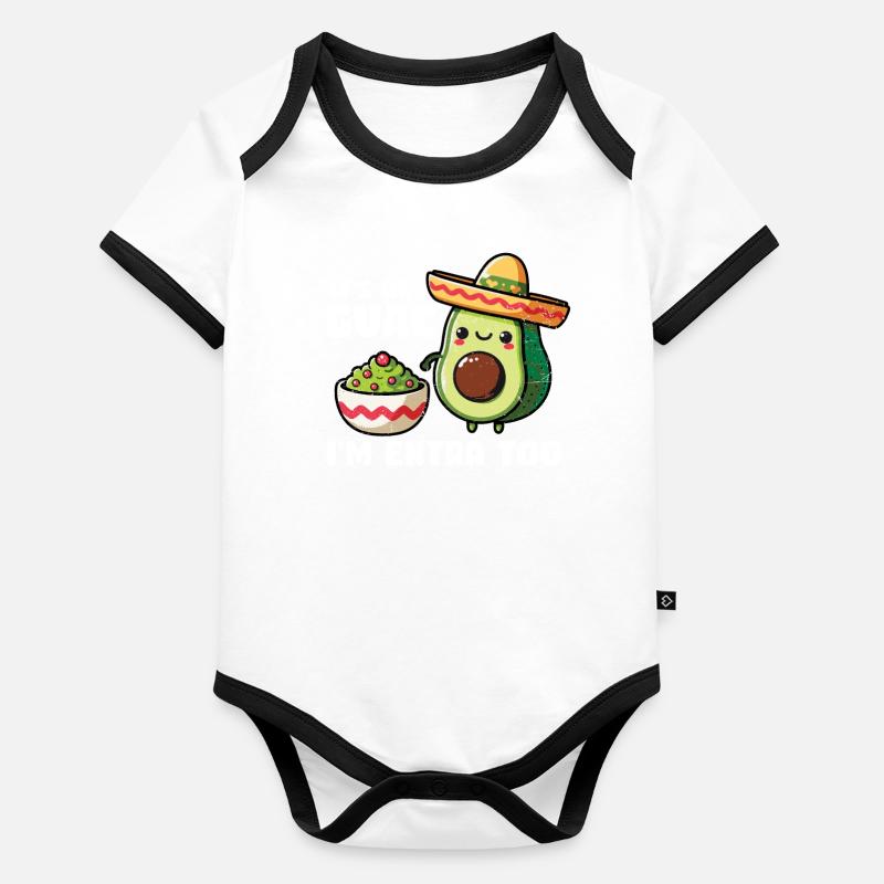 Avocat Body Bébé bio contrasté manches courtes
