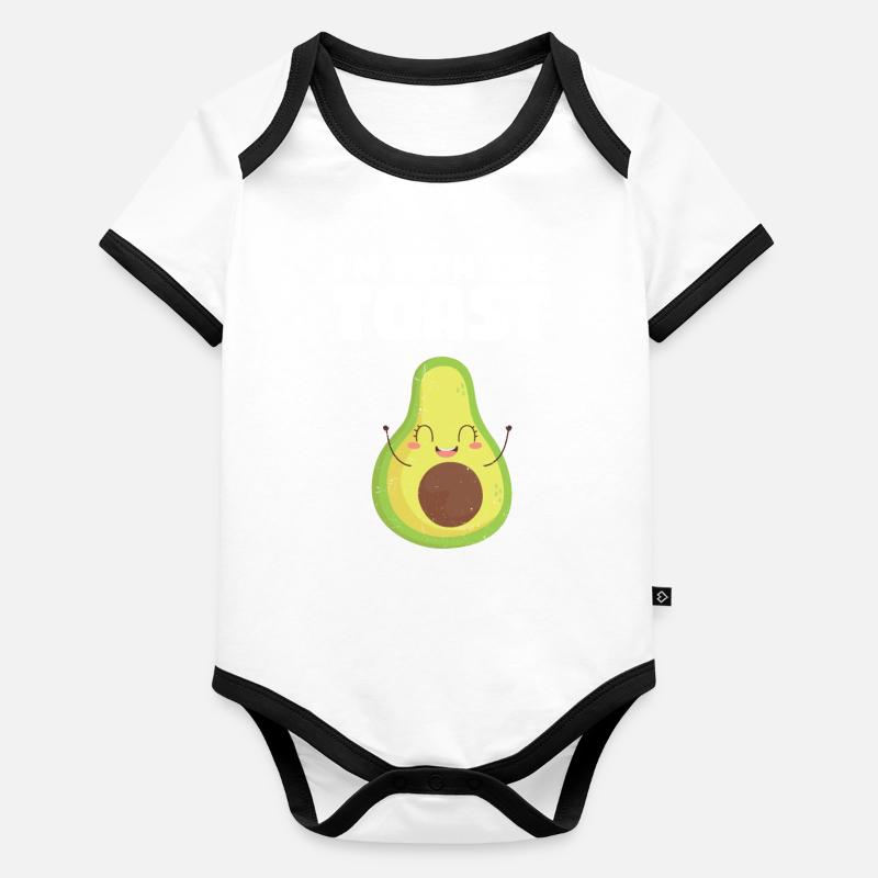 Avocat Body Bébé bio contrasté manches courtes