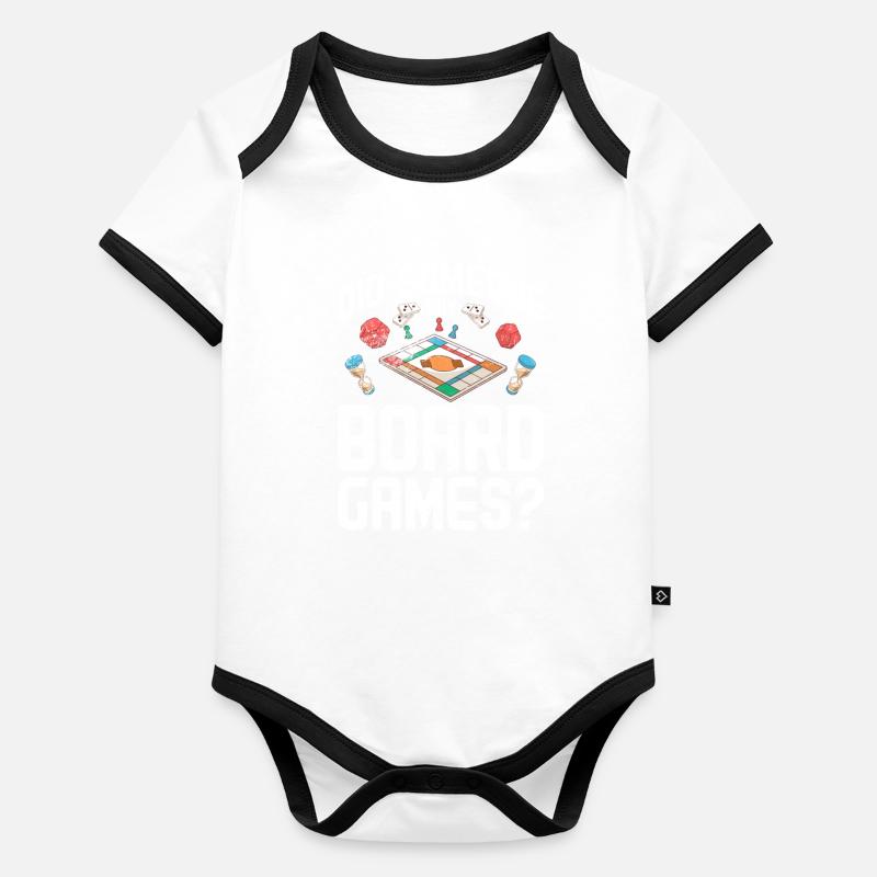 Brettspiel Baby Bio-Kurzarm-Kontrastbody